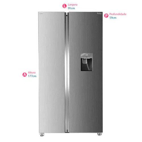Refrigerador PRF535ID Side By Side 434L Philco - Geladeira